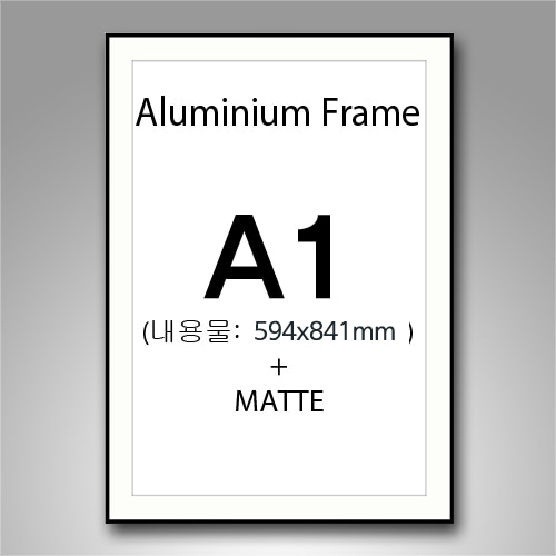 A1 매트 무광 알루미늄 액자 (7종류색상)