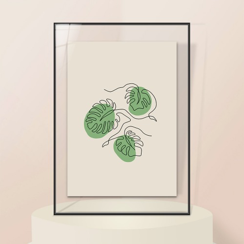 Three leaves 그림 - 투명 알루미늄액자 (고해상도출력포함)