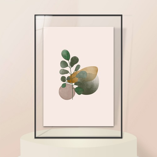a plant illustration - 투명 알루미늄액자 (고해상도출력포함)